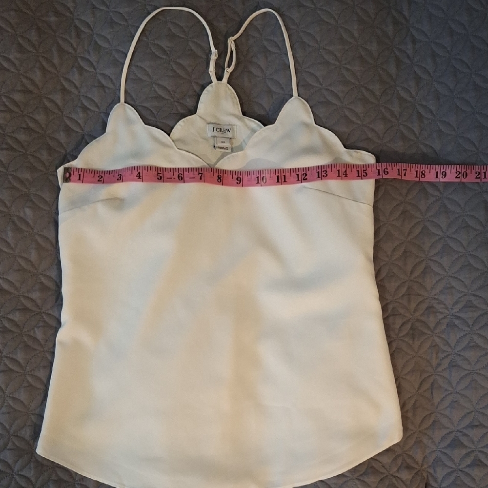 J. Crew Cream Scalloped Camisole - Picture 6 of 11